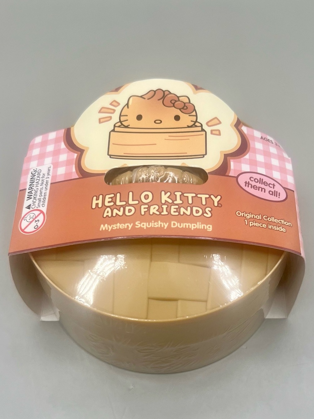 SANRIO Hello Kitty and Friends Mystery Squishy Dumpling - Beige & Pink Original